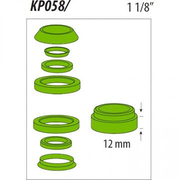 Picture of CANNONDALE KP058/ INTEGRATED HEADSHOK HEADSET FOR 1.125 - I